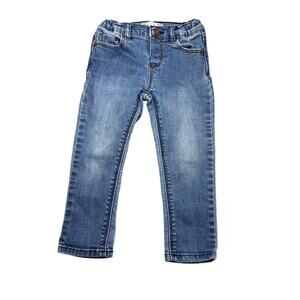 Zara Baby Girls 18-24 Month Straight Leg Jeans Med Wash